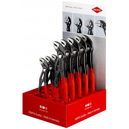 KNIPEX 00 18 01 V13 - Présentoir de comptoir pour pince multiprise Cobra® 180-250 mm (10 pcs.)
