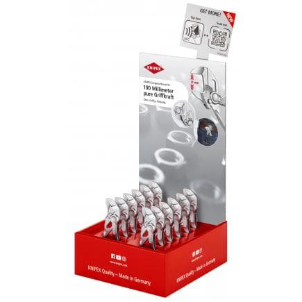 KNIPEX 00 18 01 V42 - Présentoir de comptoir pour pince-clé XS 100 mm (12 pcs.)
