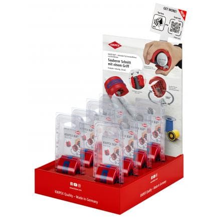 KNIPEX 00 18 01 V43 - Présentoir de comptoir pour coupe-tubes BiX® (8 pcs.)