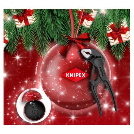 KNIPEX 87 00 100 XMAS - Pince Cobra® XS dans une somptueuse sphère ornementale de Noël