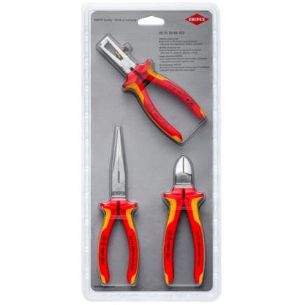 KNIPEX 00 31 30 BK V03 - Kit électrique VDE (3 pièces)