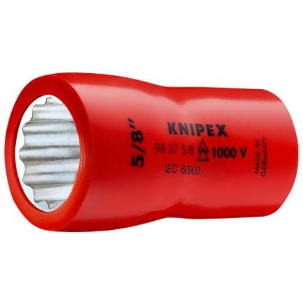 KNIPEX 98 37 3/8"--SPENTO - VDE 1000V Bi-hexagonal sockets