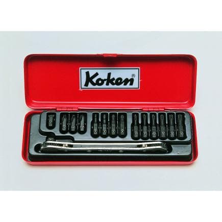 KOKEN 1202 - Jeu de clés à douille (15 pcs.)