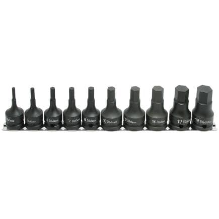 KOKEN RS14012M/10-L60 - Jeu 1/2" Impact Douille Tournevis pour vis 6-pans creux (10 pcs.)
