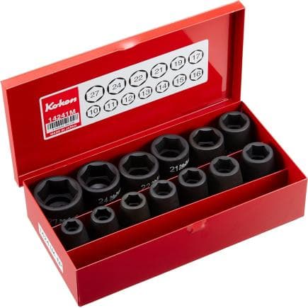 KOKEN 14241M-00 - Jeu 1/2" clés à douilles (13 pcs.)