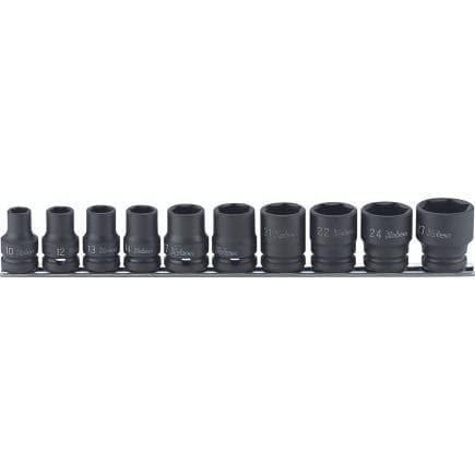 KOKEN RS14401M/10 - Jeu 1/2" Douille Impact à paroi mince (10 pcs.)