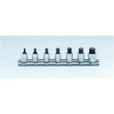 KOKEN RS2010A/8-L25 - Jeu 1/4" douille tournevis pour vis 6-pans mâle pouce (8 pcs.)