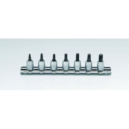 KOKEN RS2025/7-L28 - Jeu 1/4" Douille tournevis Torx (7 pcs.)