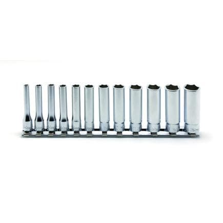 KOKEN RS2305M/12 - Jeu 1/4" douille longue polygonal metrique (12 pcs.)