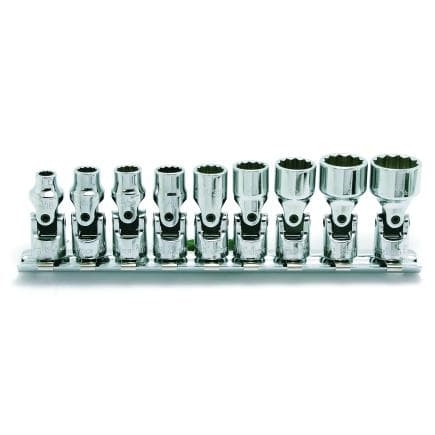 KOKEN RS2445AS/6 - Jeu clé à douille 1/4" 12 pans pouce avec triple fixation à billes (6 pcs.)