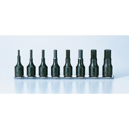 KOKEN RS3012M-52/8 - Jeu 3/8" douille tournevis 6-pans mâle metrique (8 pcs.)