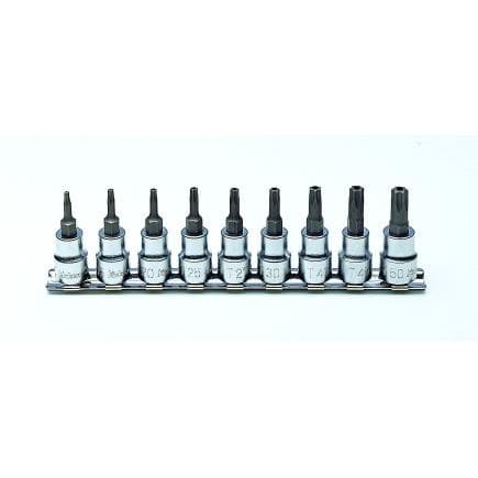 KOKEN RS3025/9-L50(TH) - Jeu 3/8" douille tournevis Torx Tamper-Resistant (9 pcs.)
