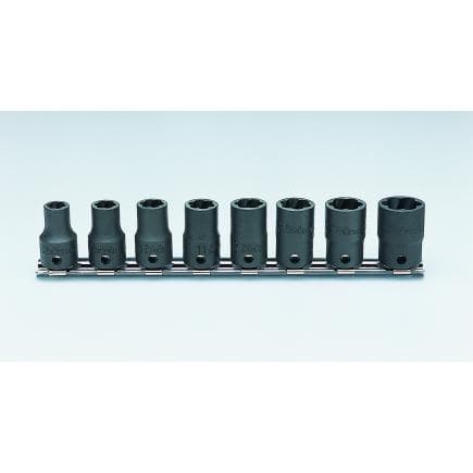 KOKEN RS3127/8 - Jeu 3/8" douille extracteur pour écrous, boulons et goujons (8 pcs.)