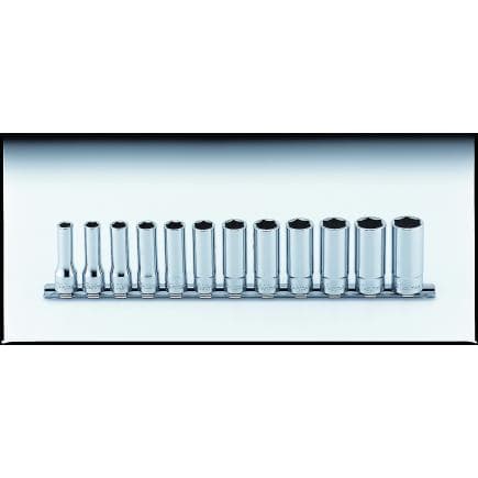 KOKEN RS3300MZ/12 - Jeu 3/8" douille longue 6-pans série-Z (12 pcs.)