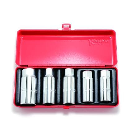 KOKEN 4214M - Jeu de douilles à vis pour goujon 1/2" (5 pcs.)