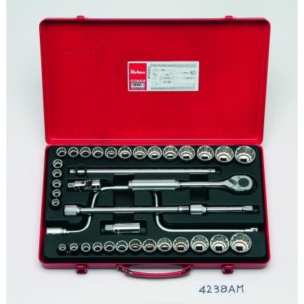 KOKEN 4238AM - 1/2" Jeu de clés à douille (38 pcs.)