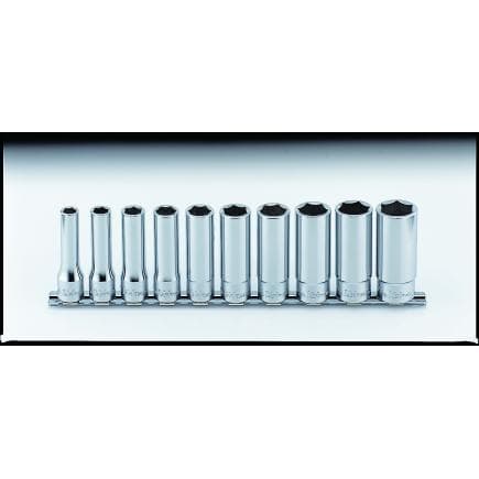 KOKEN RS4300A/10 - Jeu 1/2" douille longue 6-pans pouce (10 pcs.)