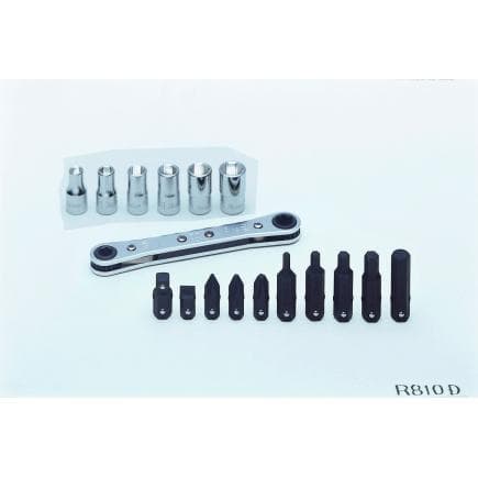 KOKEN R810D - Jeu clés hexagonales à cliquet (17 pcs.)