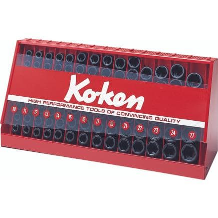 KOKEN S14240M-00 - Jeu de douilles 1/2" pour présentoir (98 pcs.)