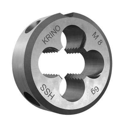 KRINO 1206004X07 - Filières rondes HSS-G à pas gros