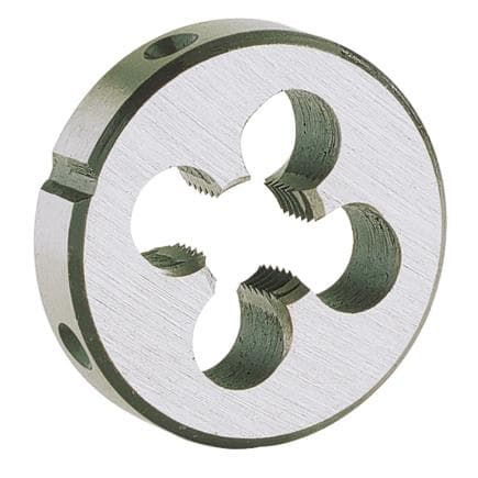 KRINO 1201223/16 - Filières rondes C.V. avec filetage Whitworth fin (lot multiple)