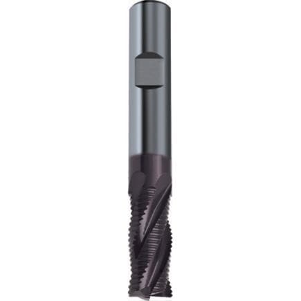 KRINO 241820600 - Fraise carbure quatre dents TIALN longue série