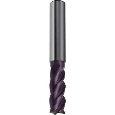 KRINO 241740400 - Fraise carbure quatre dents TIALN avec helice variable pour l'acier inoxydable longue série