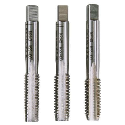 KRINO 1014404X07 - Jeux de HSS-CO tarauds à main avec filetage metrique ISO (3 pcs.)