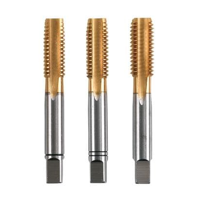 KRINO 1015504X07 - Jeux de HSS-G TIN tarauds à main avec filetage metrique ISO (3 pcs.)