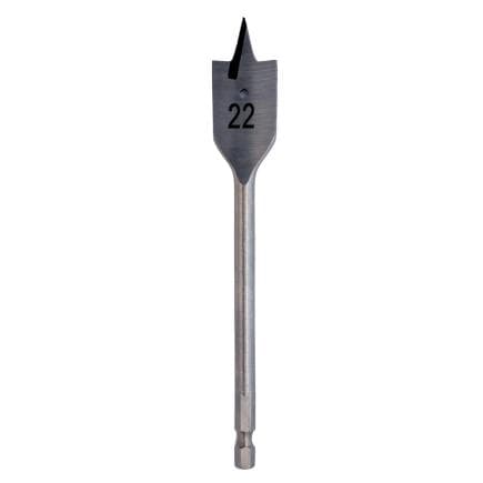 KRINO 050450600 - Mèche plate pour bois 1/4" hex sèrie courte (lot multiple)