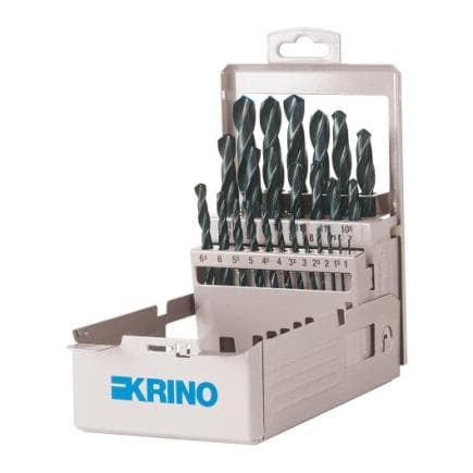 KRINO 01016401 - Visidex jeu forets HSS lamines (19 pcs.)