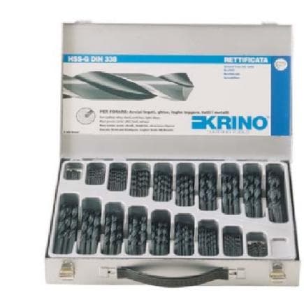 KRINO 01068451 - Jeu de forets HSS rectifiés en coffret (188 pcs.)