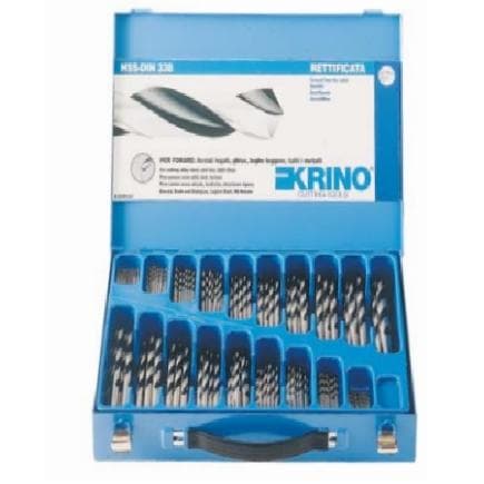 KRINO 01085451 - Jeu de forets HSS-G finition brillante (19 pcs.)