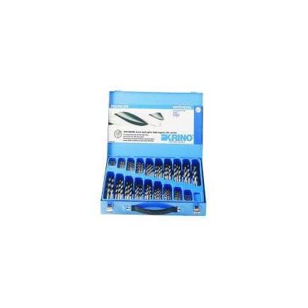 KRINO 01085450 - Jeu de forets standard HSS-G dans un coffret métallique (150 pièces)