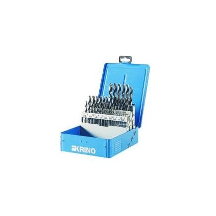 KRINO 01085411 - Jeu de forets standard HSS-G dans un coffret métallique (37 pcs.)