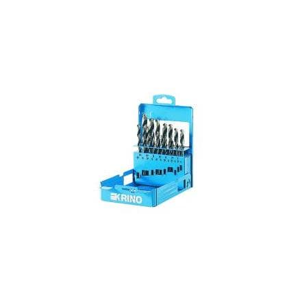 KRINO 01085401 - Jeu de forets standards HSS-G de Visidex (19 pièces)