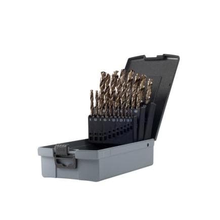 KRINO 01135302 - Coffret de forets au cobalt 8% dans une boîte ABS (25 pcs.)