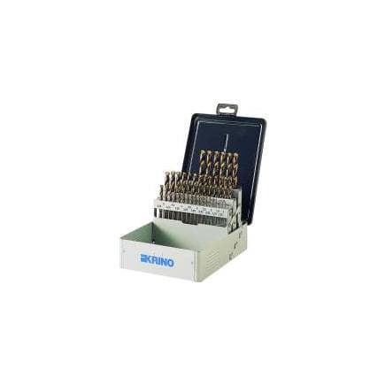 KRINO 01155411 - Jeu de forets HSS-CO 5% en coffret métal (37 pcs.)