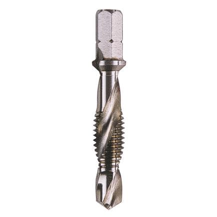 KRINO 1021205X08 - Outil combiné 1/4" pour percage-taraudage-ebavurage en unique operation
