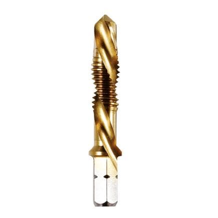 KRINO 1023005X08 - Outil combiné 1/4" pour percage-taraudage-ebavurage en unique operation TIN