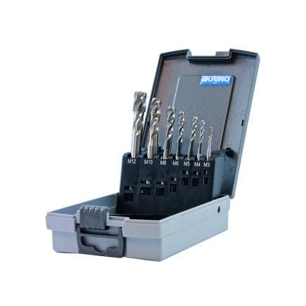 KRINO 10240305 - Jeu 7 tarauds machine HSS-G M3-12 (7 pcs.)