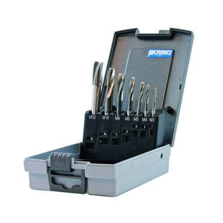 KRINO 10240311 - Jeu de tarauds machine HSS-g M3-12 (7 pcs.)