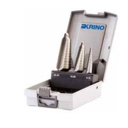 KRINO 01259105 - Jeu d'outils pour marches coniques HSS-G (3 pièces)