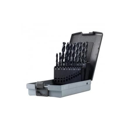 KRINO 01170312 - Jeu de forets hélicoïdaux HSS-G TIN (25 pièces)