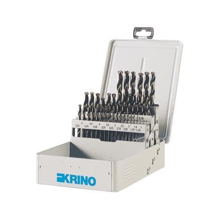 KRINO 01360411 - Jeu de forets HSS-G pour le métal, série courte DIN 338 (37 pcs.)