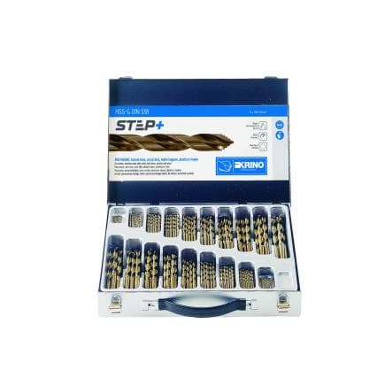 KRINO 01402450 - Step+ coffret de forets en métal (116 pcs.)