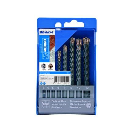 KRINO 03073203 - Forets rotatifs « Max 4 » avec 4 arêtes de coupe et 4 cannelures pour un perçage haute performance dans tous les matériaux de...