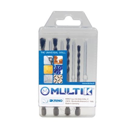 KRINO 03078301 - Jeu de forets universels hautes performances pour couper tous matériaux avec raccord hexagonal 1/4" (4 pcs.)