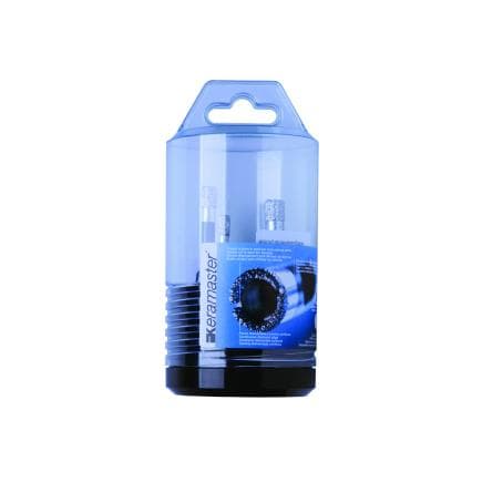 KRINO 03120210 - Jeu de mèches diamantées à couronne continue pour la coupe à sec et humide du grès cérame et de tous les carrelages (3 pcs.)