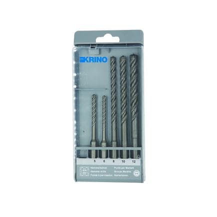 KRINO 03174203 - Jeu d'embouts Sds-plus avec 4 tranchants et 4 hélices (5 pcs.)